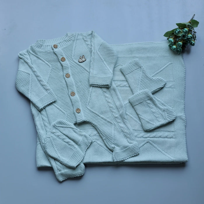Mint Bliss Knitted Winter Set