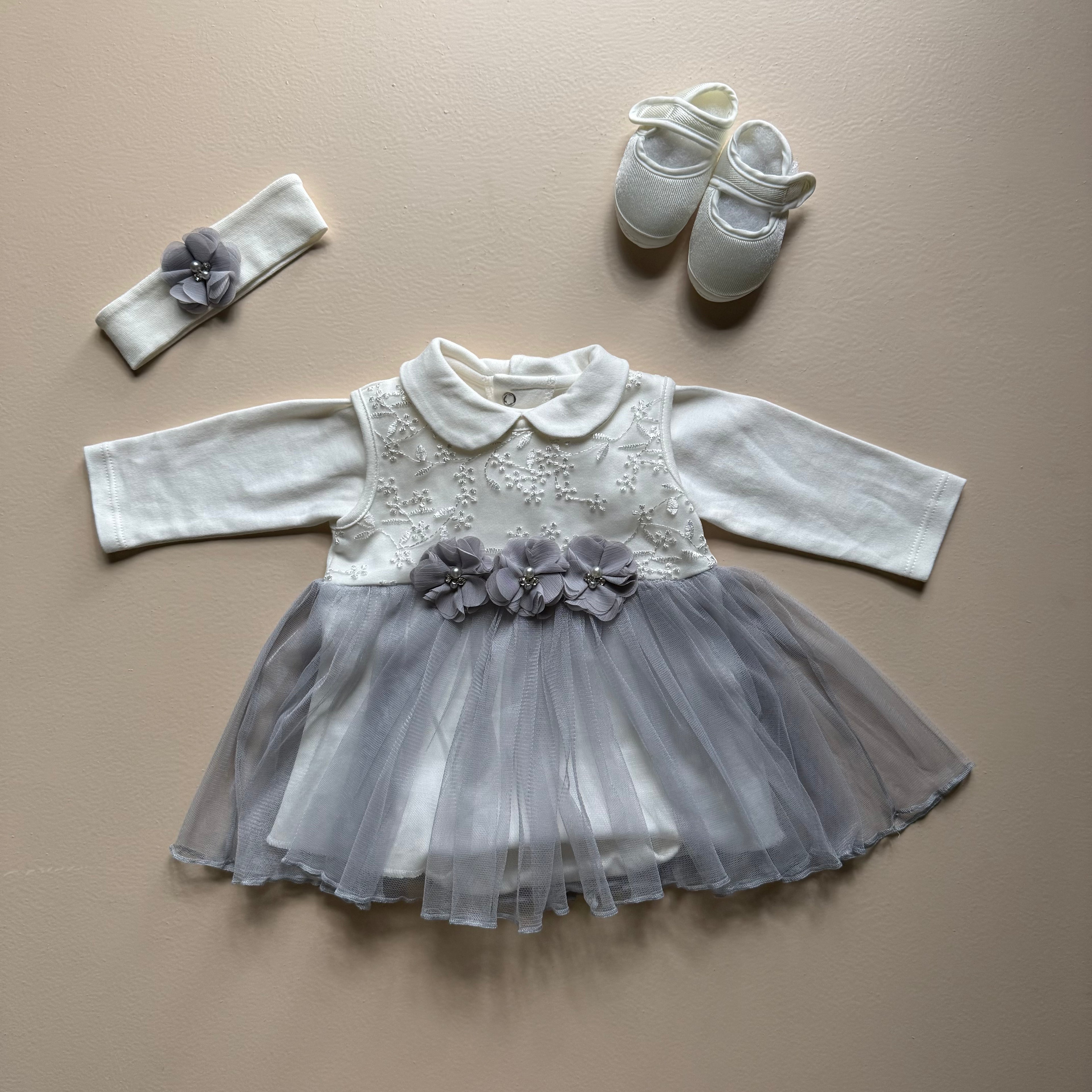 Moonlight Bloom Luxe Frock Set