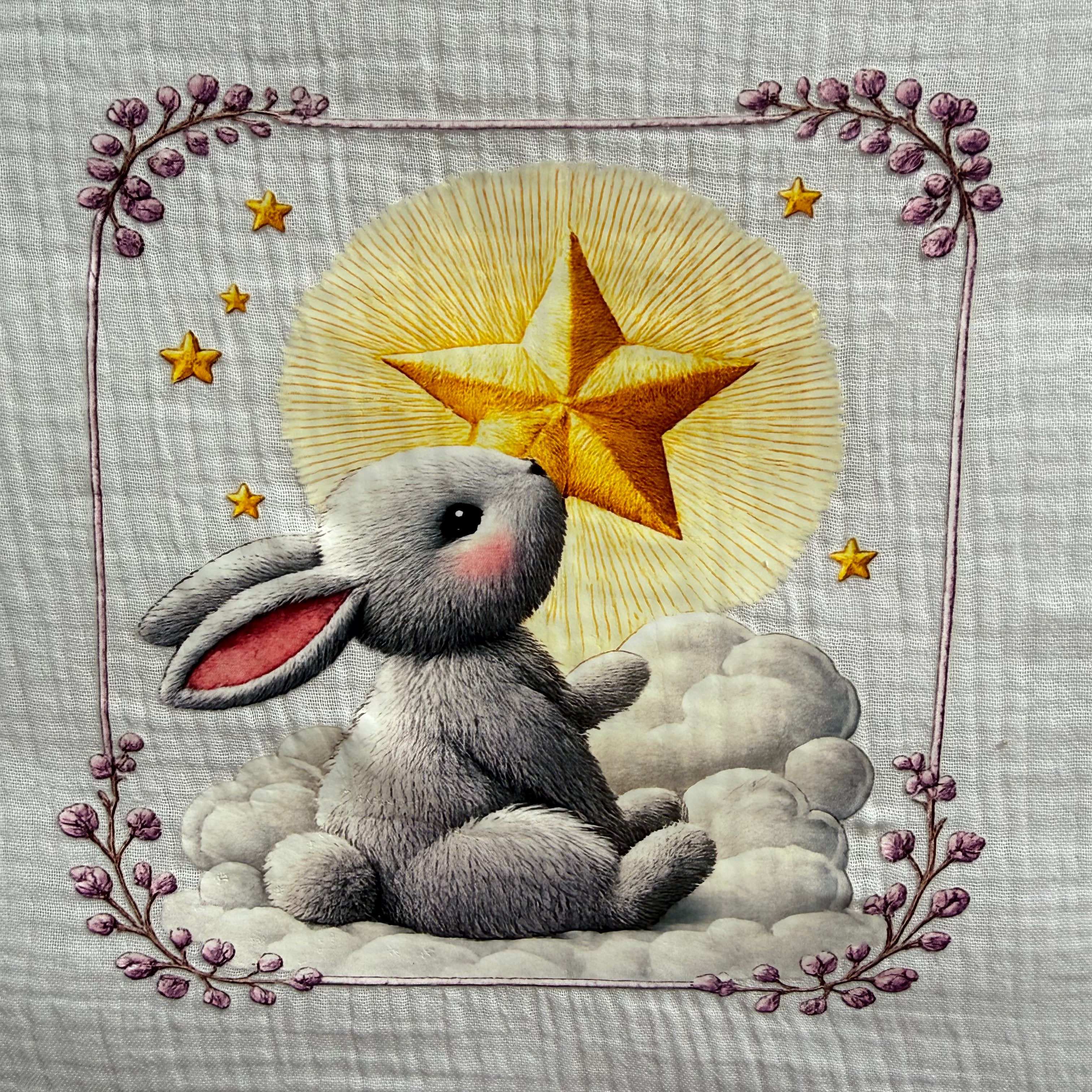 Moonlit Bunny Muslin Sleeping Bag