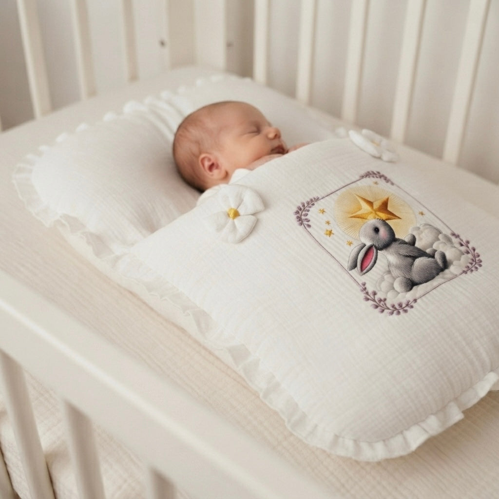Moonlit Bunny Muslin Sleeping Bag