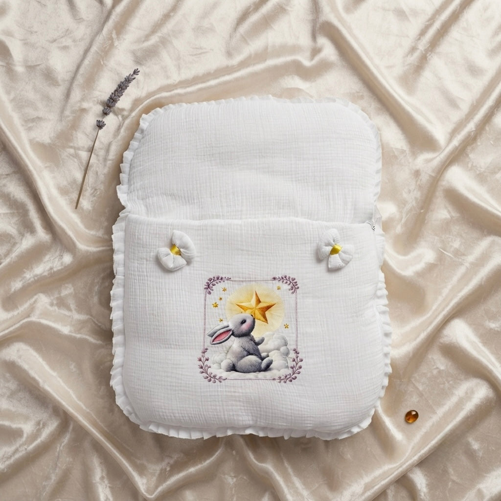 Moonlit Bunny Muslin Sleeping Bag