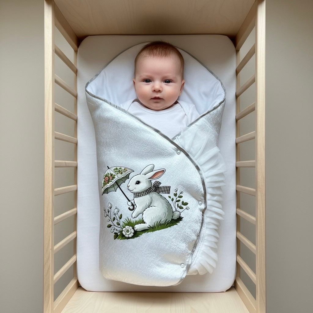 Bunny Meadows Baby Drape