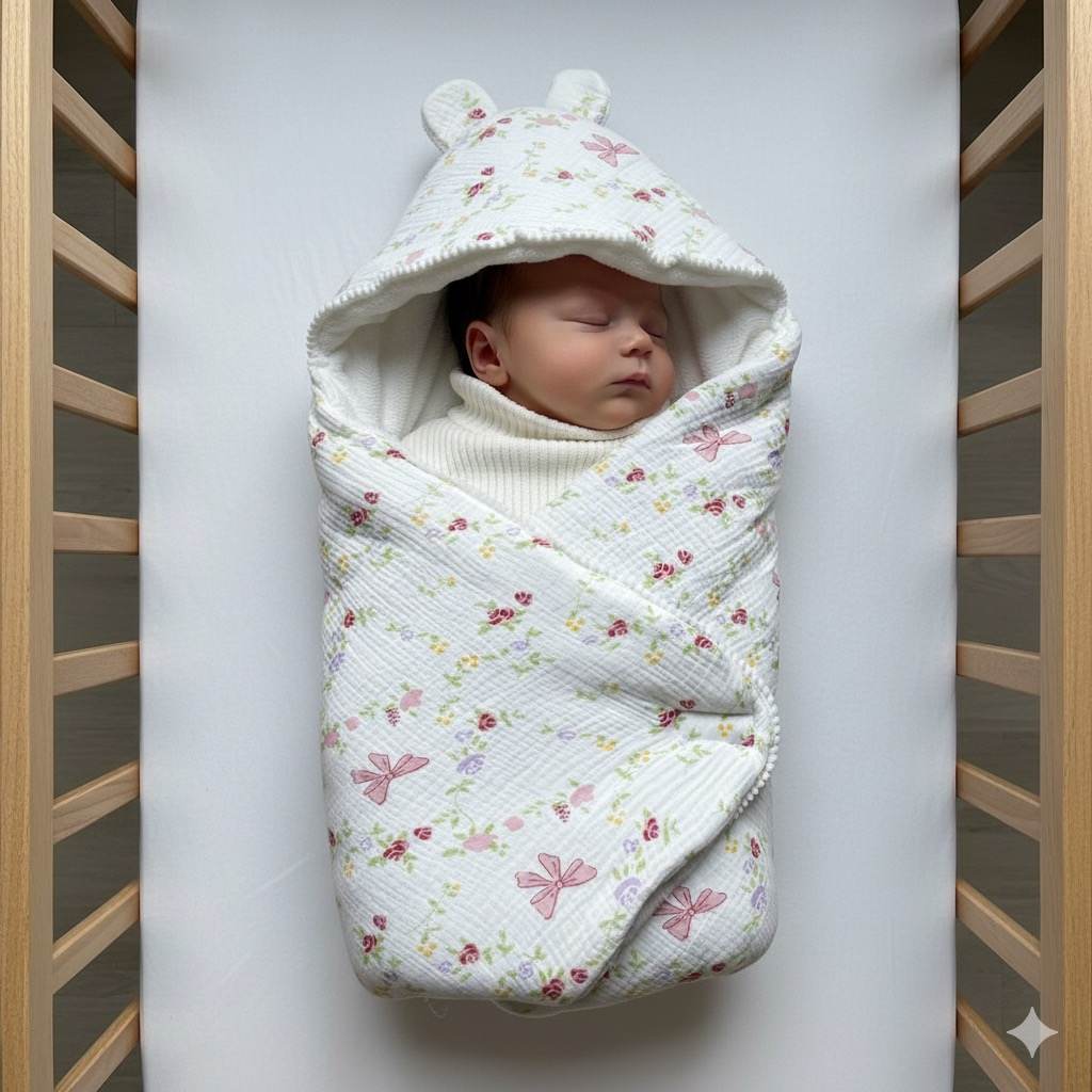 Blossom Dream Hooded Winter Drape