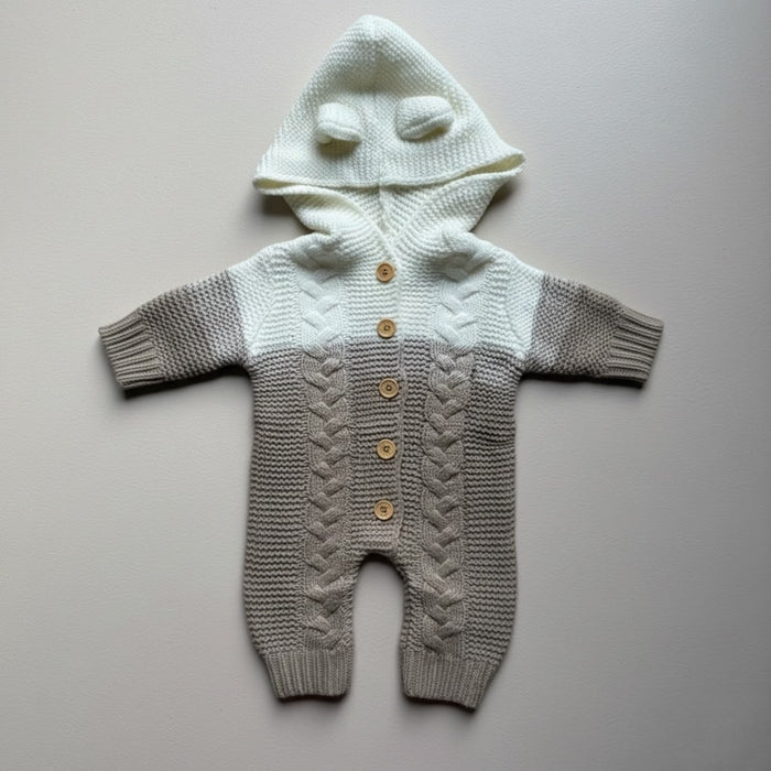 Ombre Bunny Knit Jumpsuit