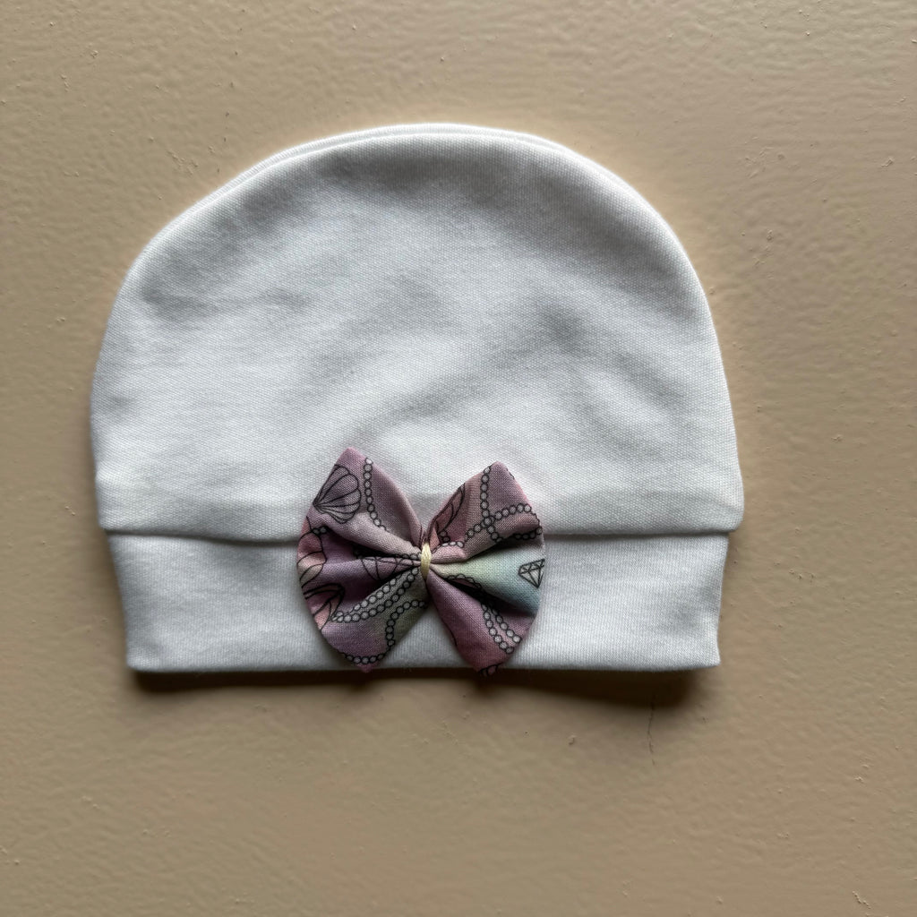Petal & Pearls – Luxury Muslin Drape & Cap Set