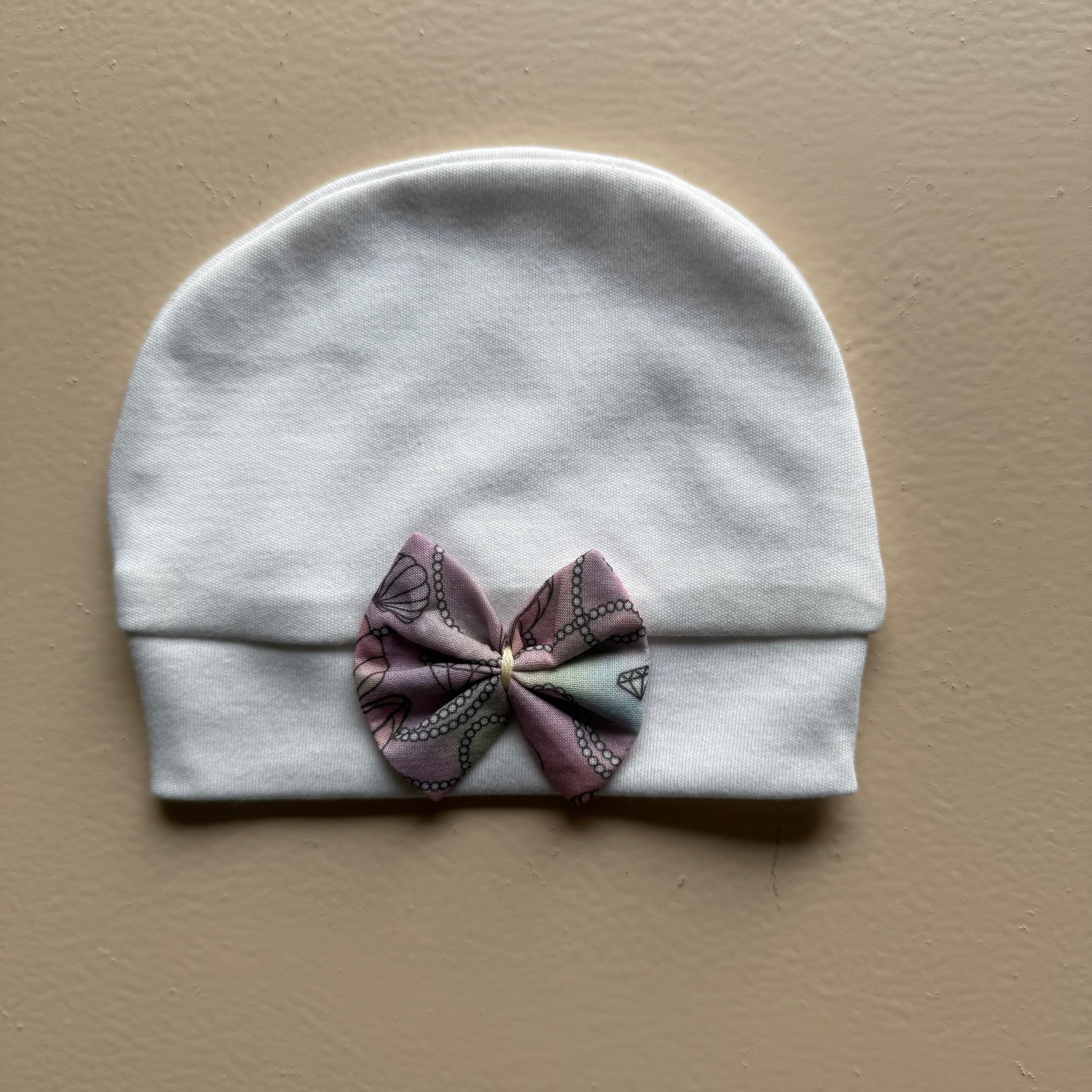 Petal & Pearls – Luxury Muslin Drape & Cap Set