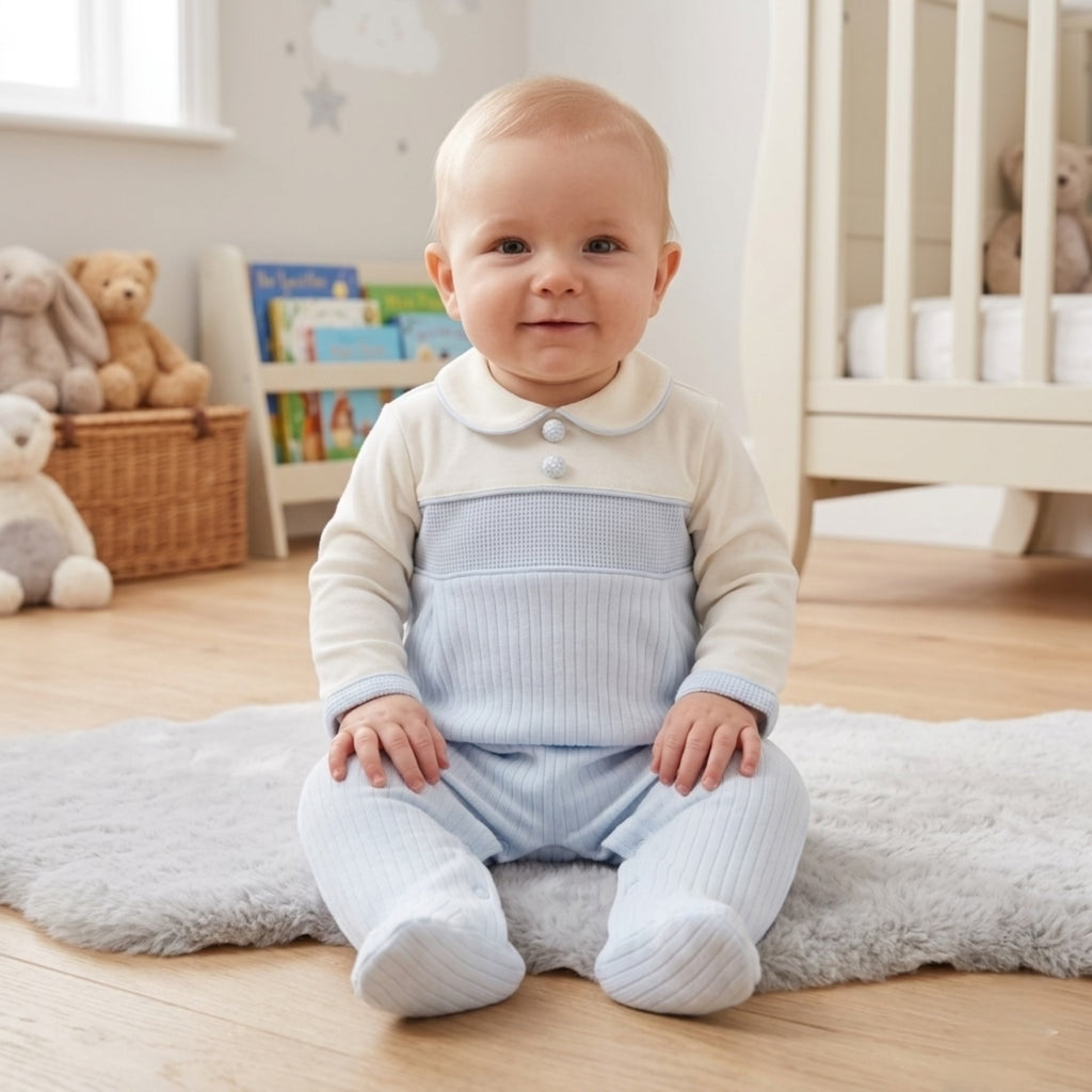 Petit Bleu Héritage Knit Romper