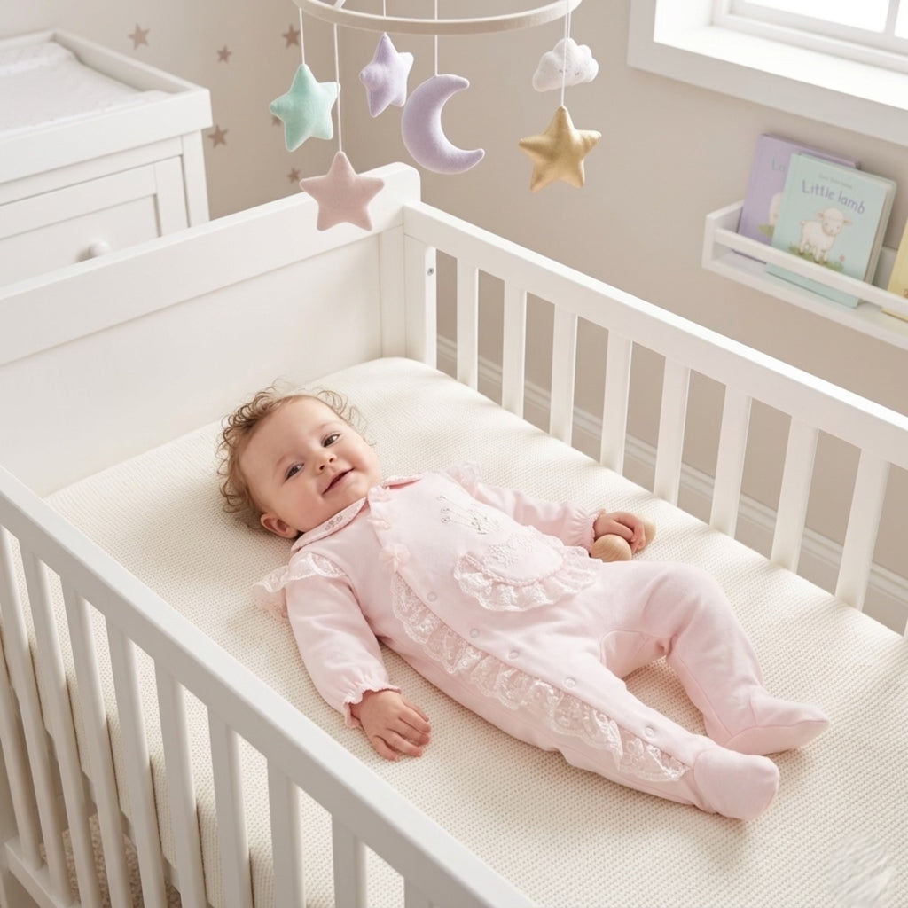 Petite Héritage Rosée Romper – Blush
