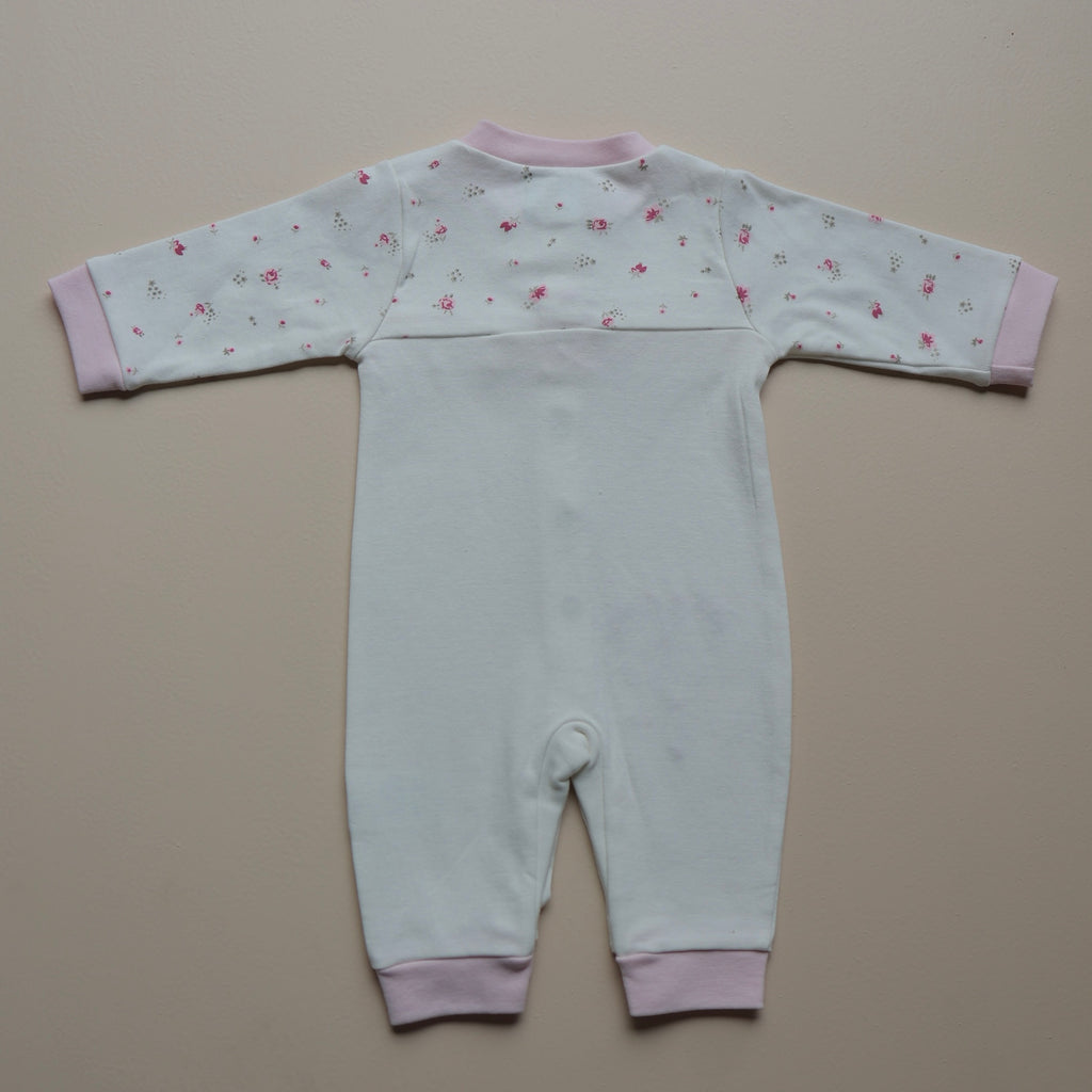 Pink Blossom Butterfly Baby Romper