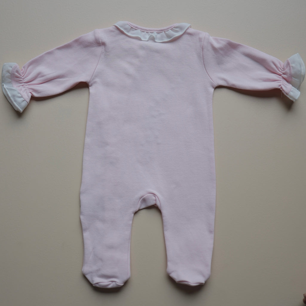 Pink Meadow Baby Romper