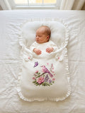 Pink Songbird Muslin Sleeping Bag