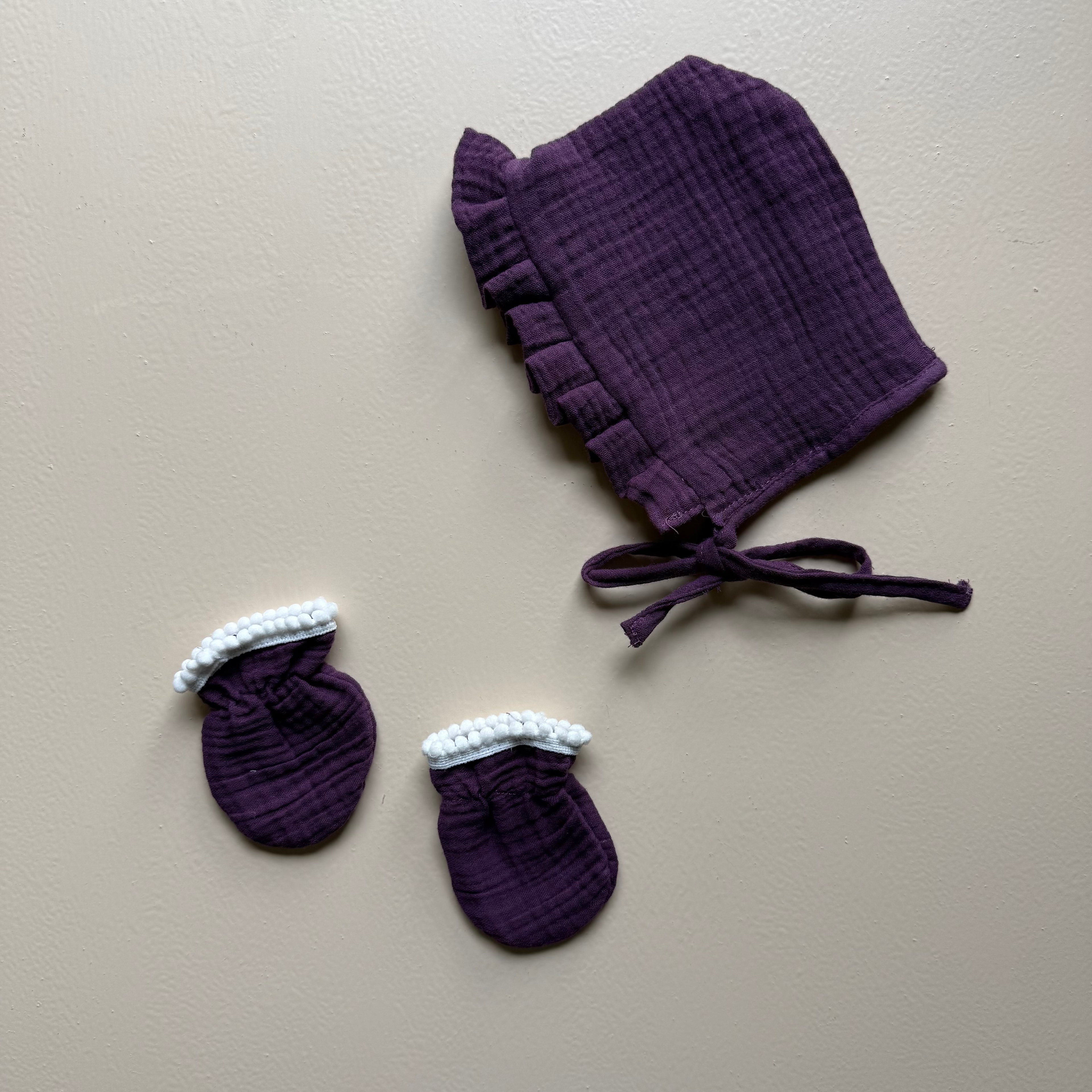Plum Petal Muslin Swaddle Set
