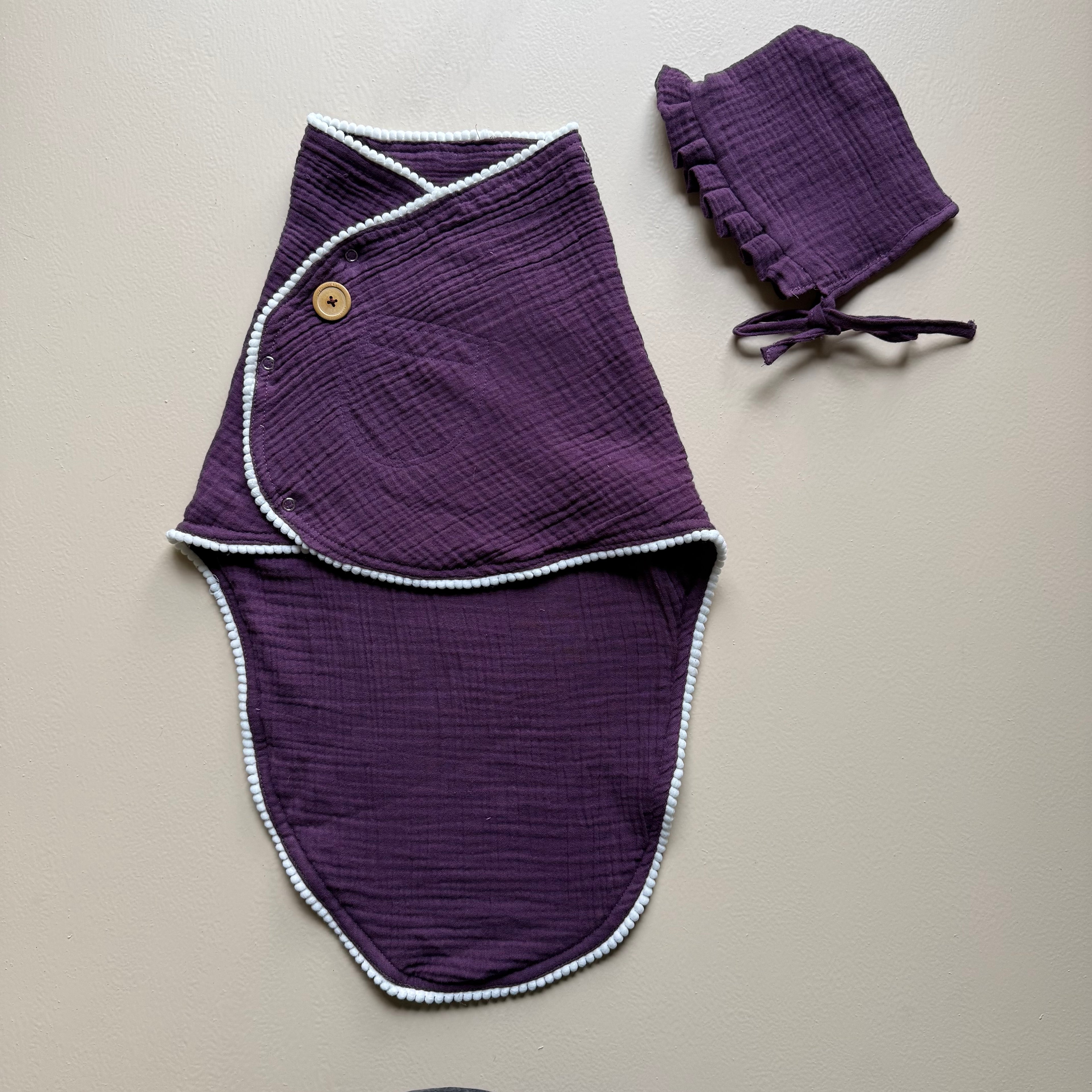 Plum Petal Muslin Swaddle Set