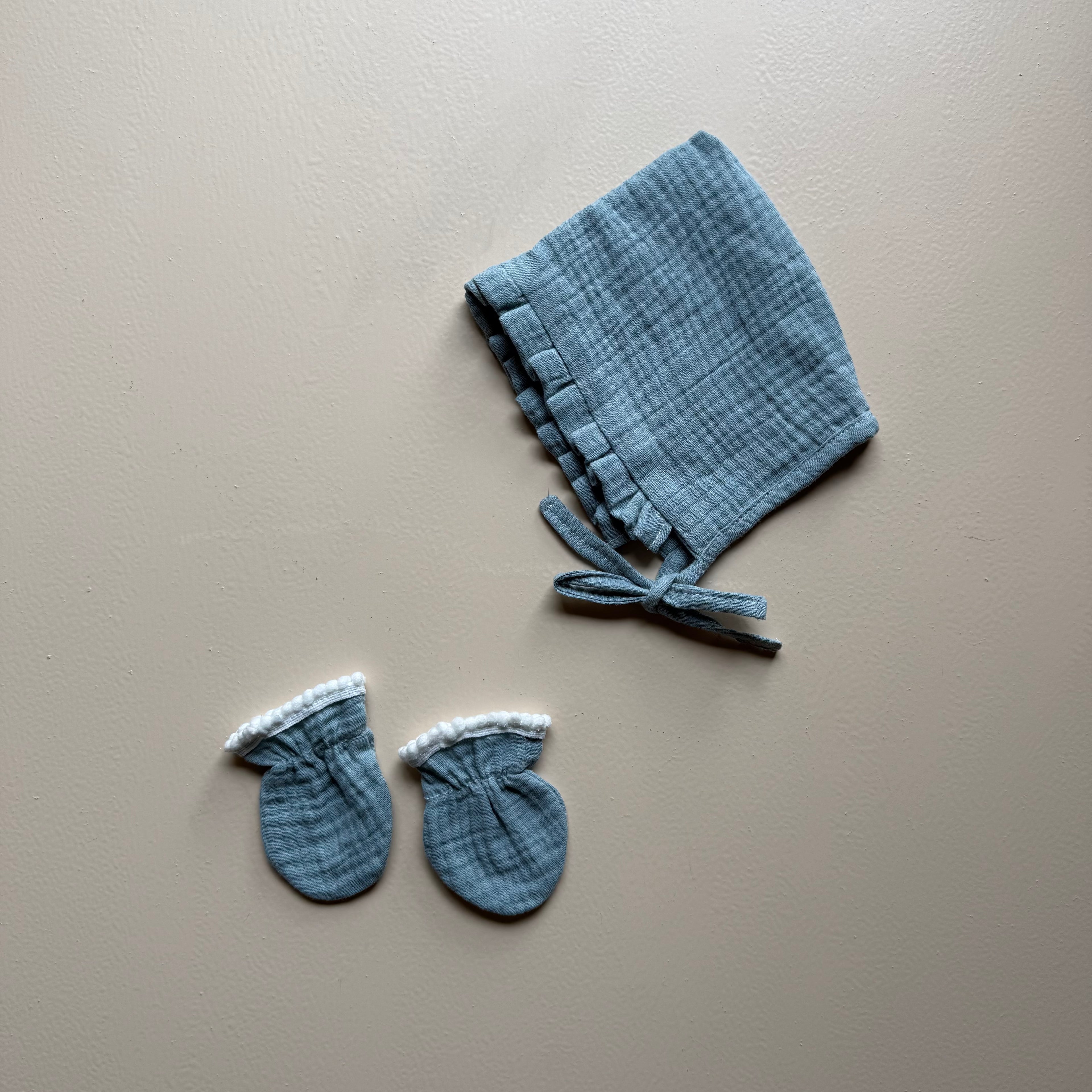Powder Blue Cloud Muslin Swaddle Set