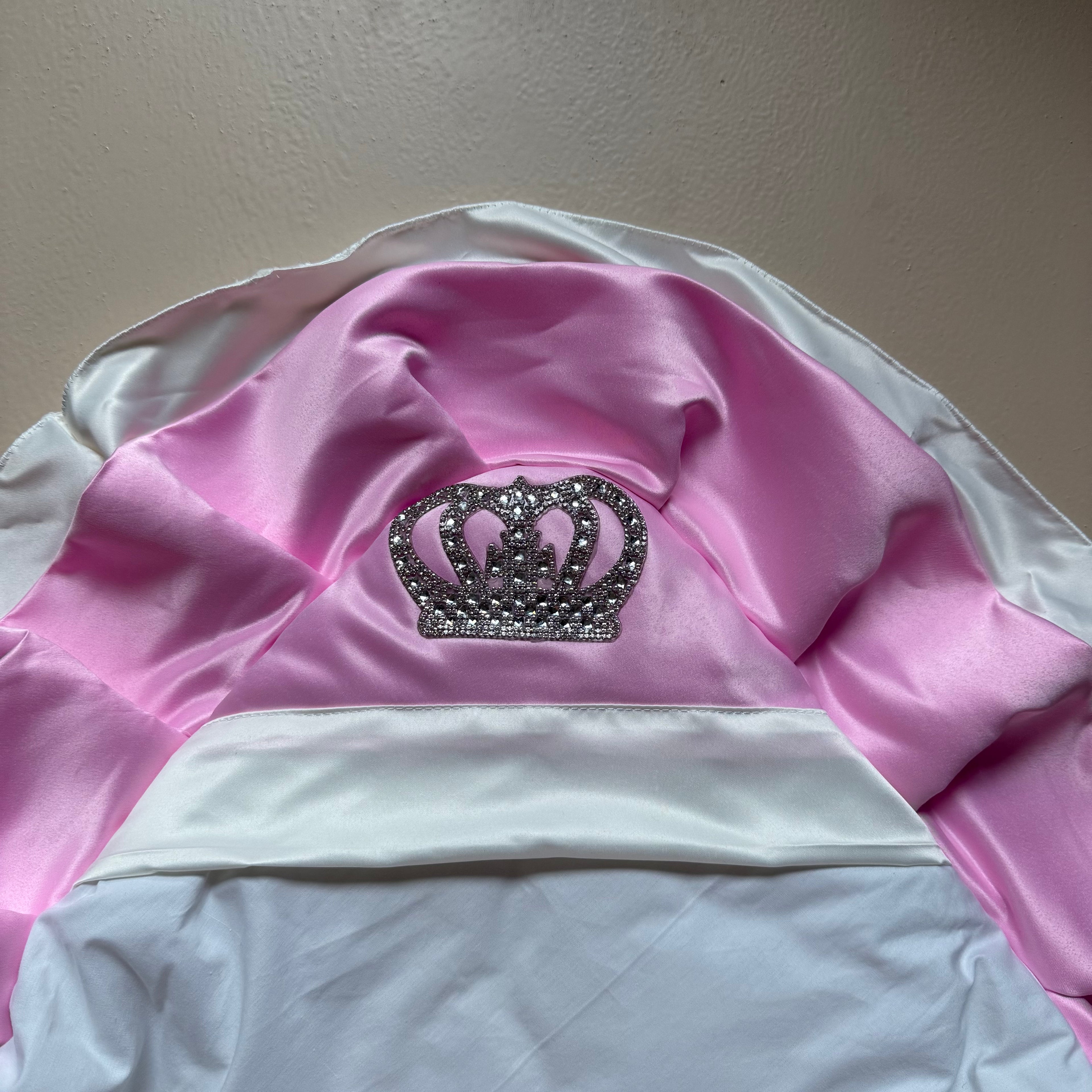 Princess Crown Luxe Baby Drape with Attached Hood