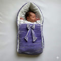 Amethyst Bloom Satin Pleated Sleeping Bag