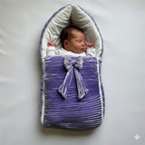 Amethyst Bloom Satin Pleated Sleeping Bag