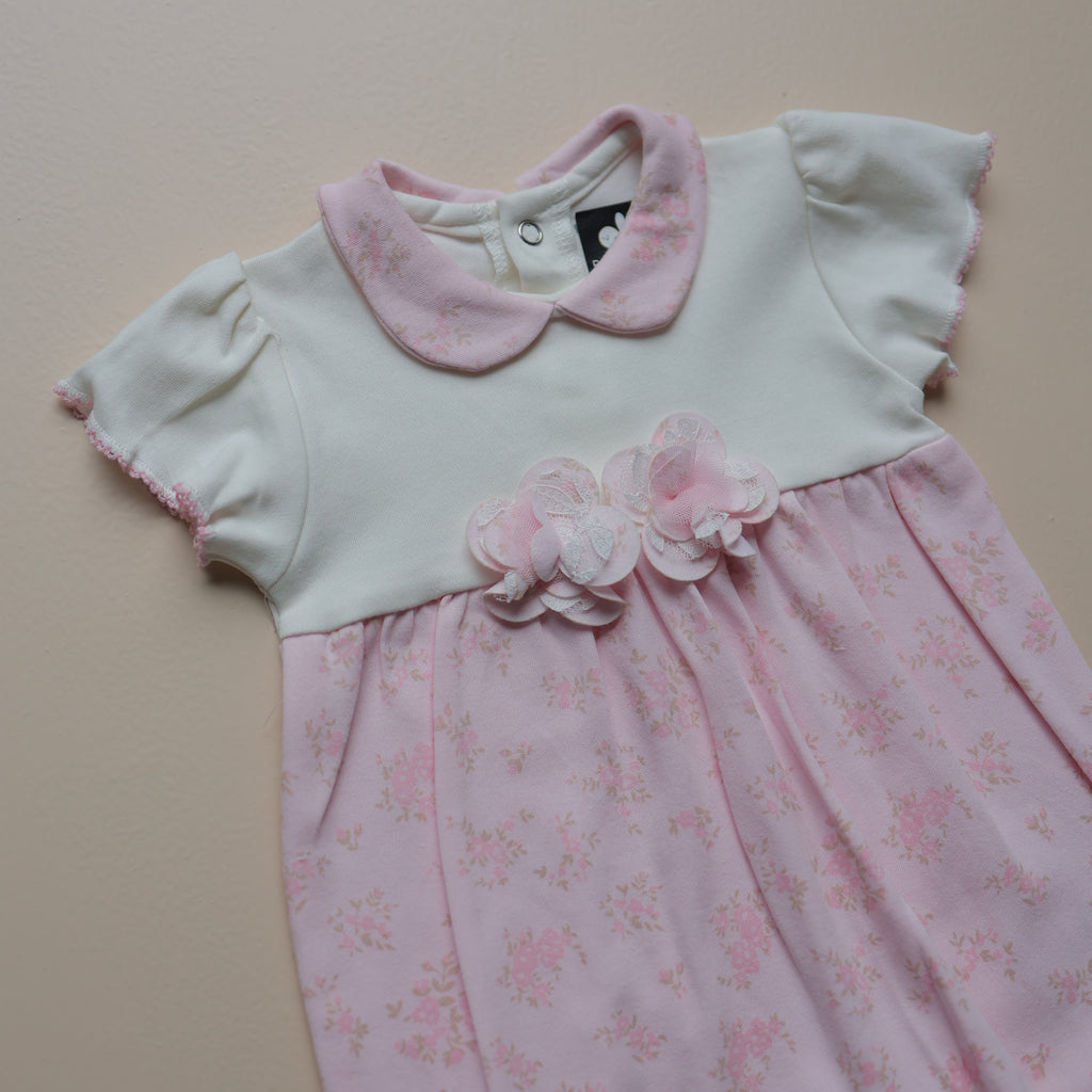 Rosy Bloom Baby Romper
