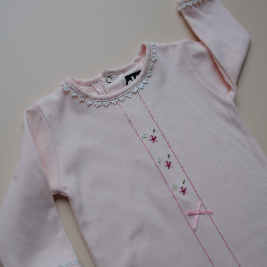 Rosy Bloom Baby Romper