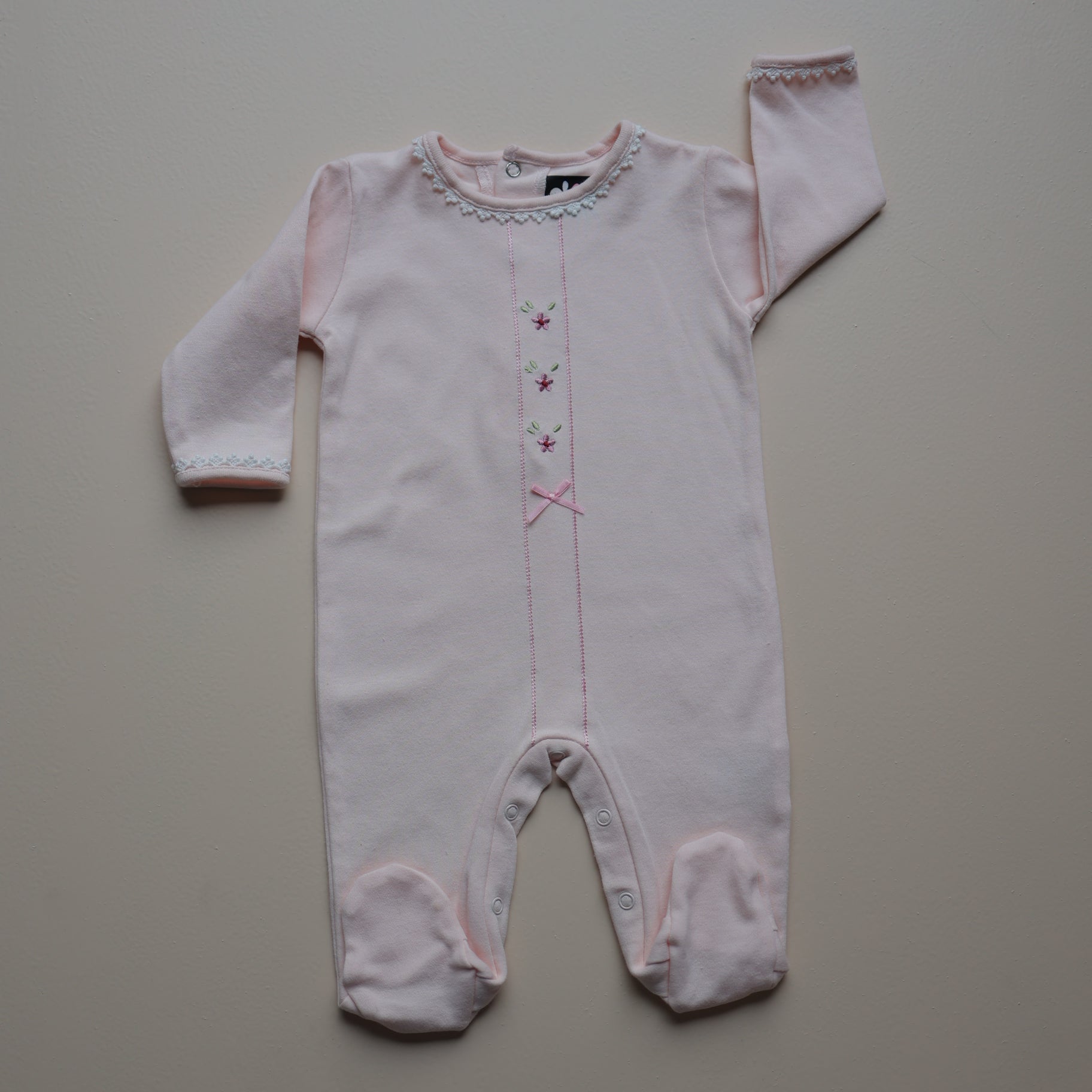 Rosy Bloom Baby Romper