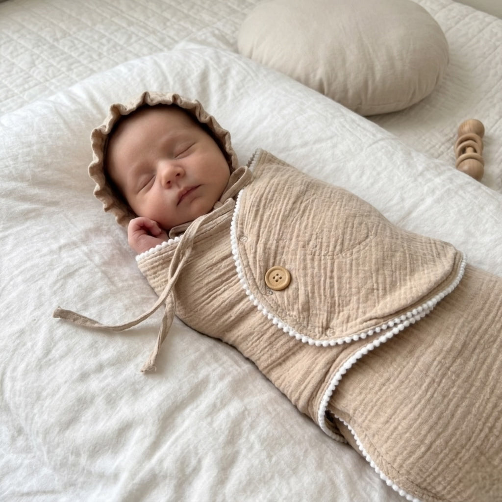 Sand Dune Muslin Swadle Set