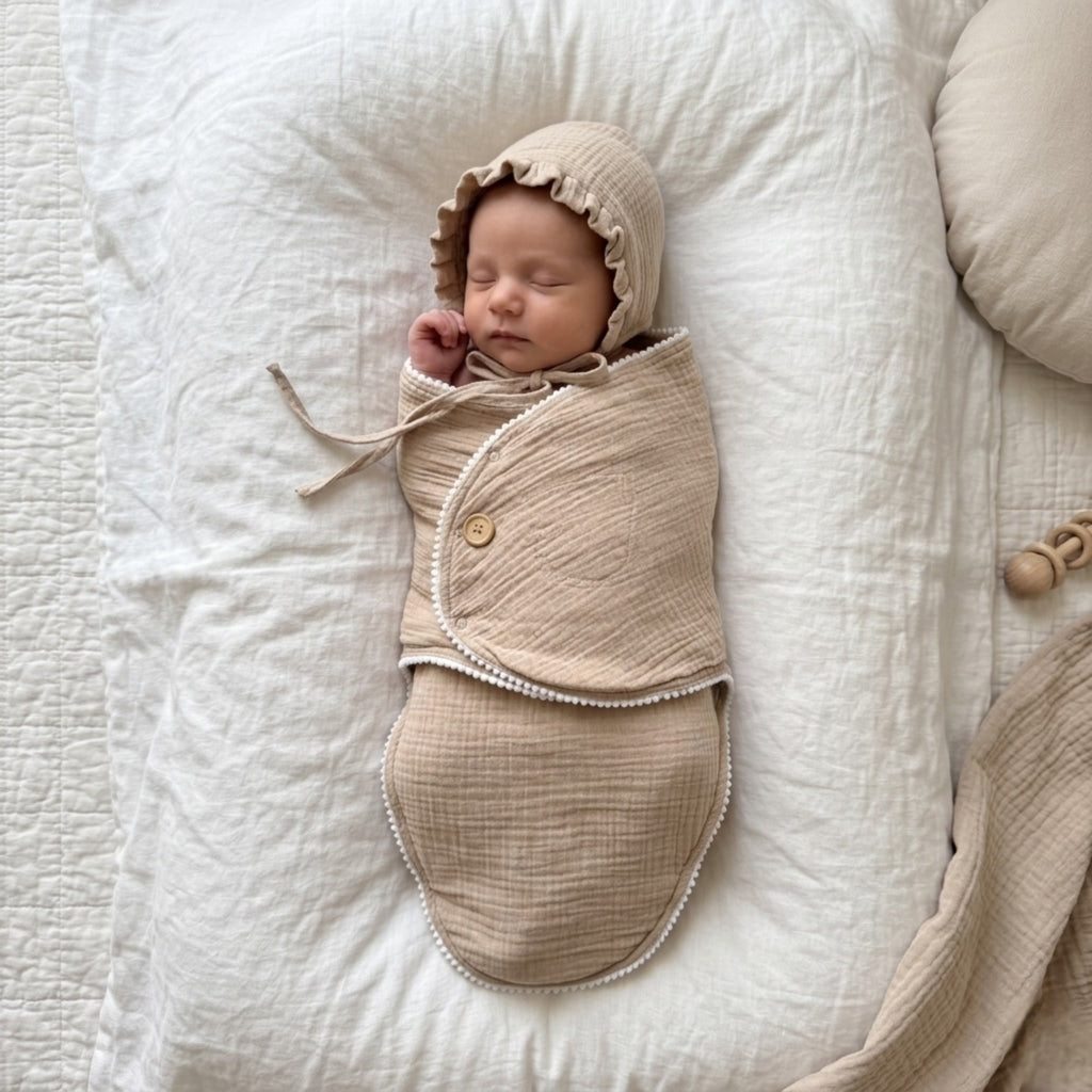 Sand Dune Muslin Swadle Set