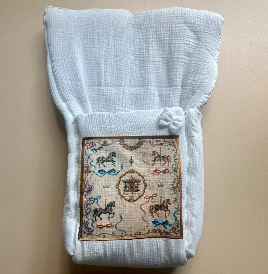 The Enchanted Carousel Muslin Sleeping Bag