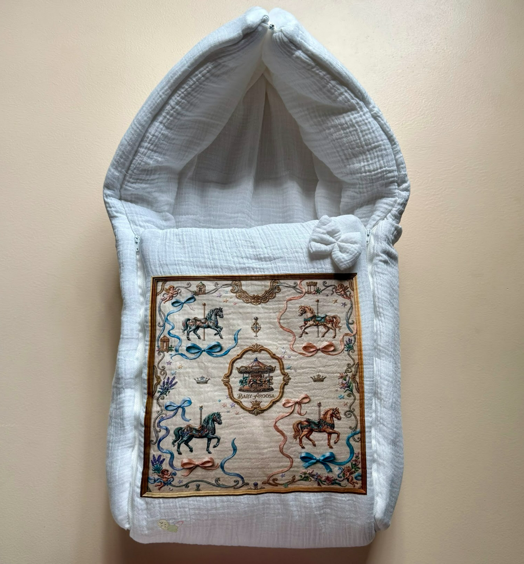 The Enchanted Carousel Muslin Sleeping Bag