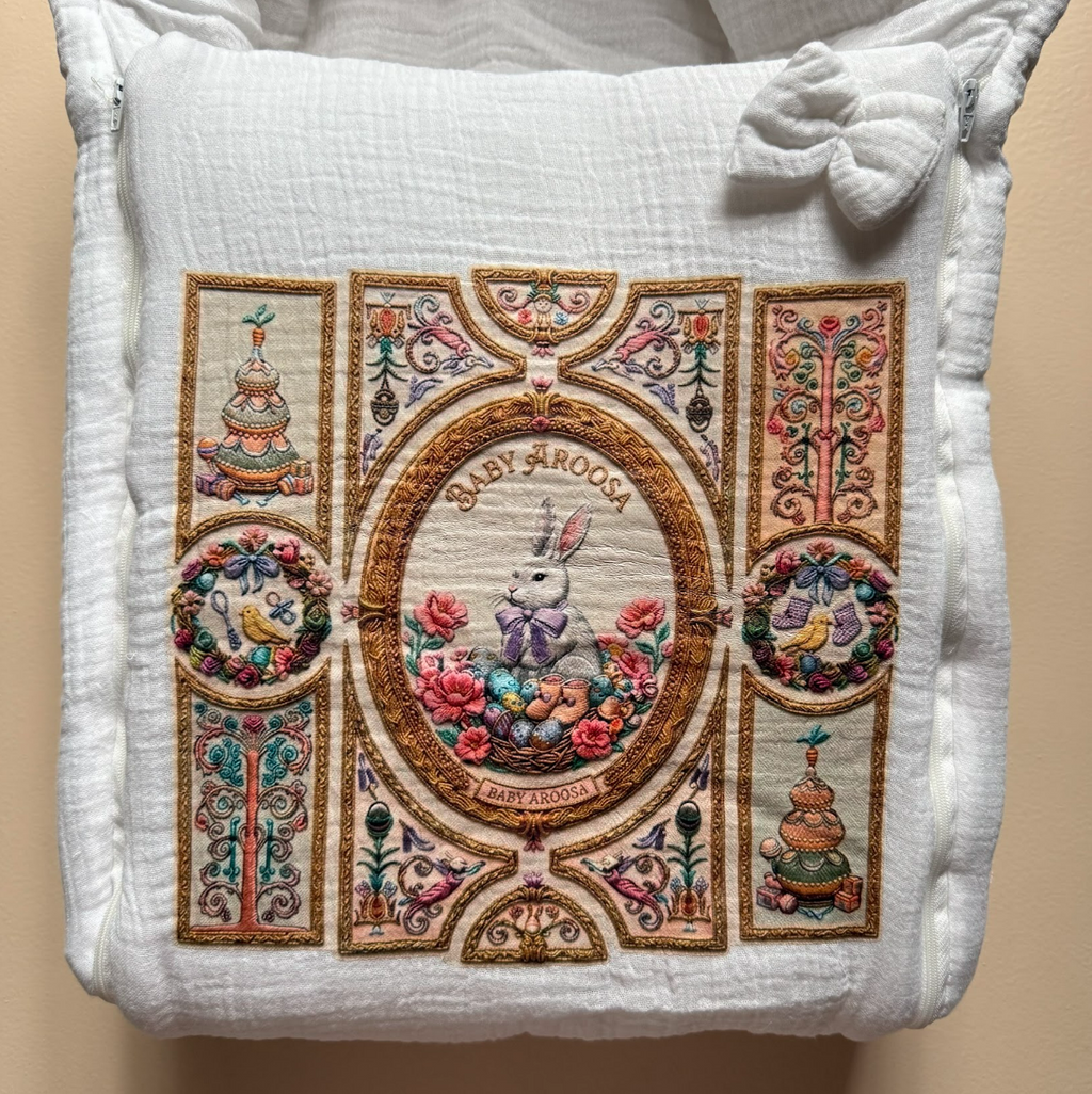 The Heirloom Bunny Muslin Sleeping Bag