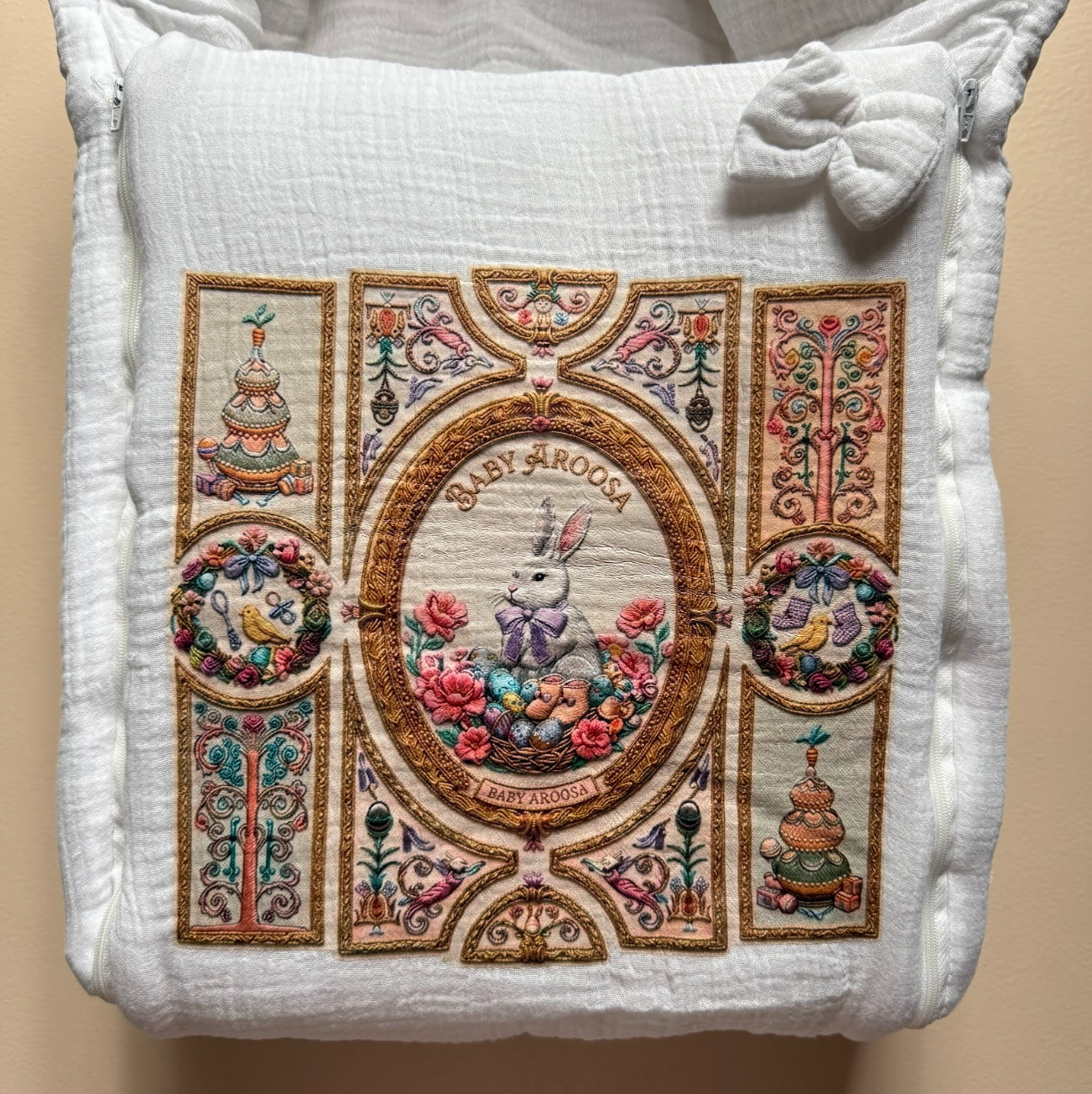 The Heirloom Bunny Muslin Sleeping Bag
