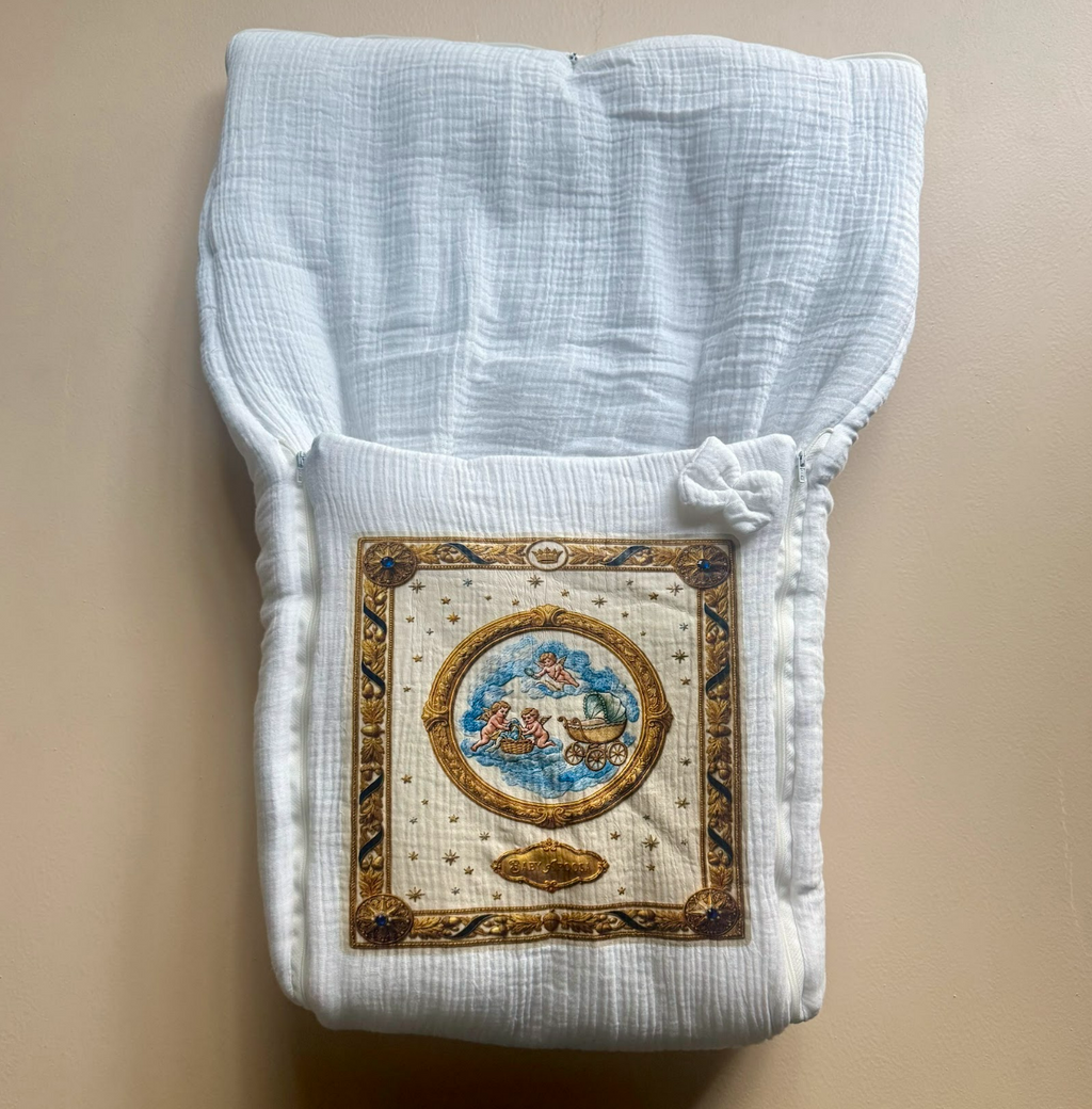 The Celestial Heirloom Muslin Sleeping Bag