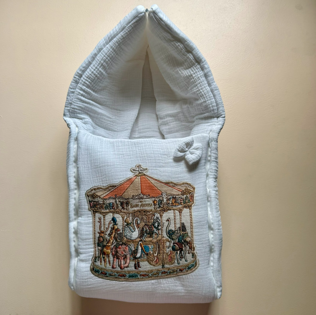 The Enchanted Carousel Muslin Sleeping Bag