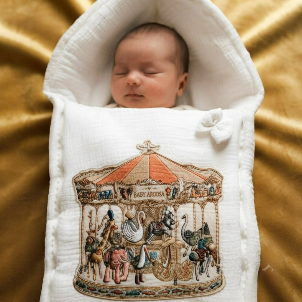 The Enchanted Carousel Muslin Sleeping Bag