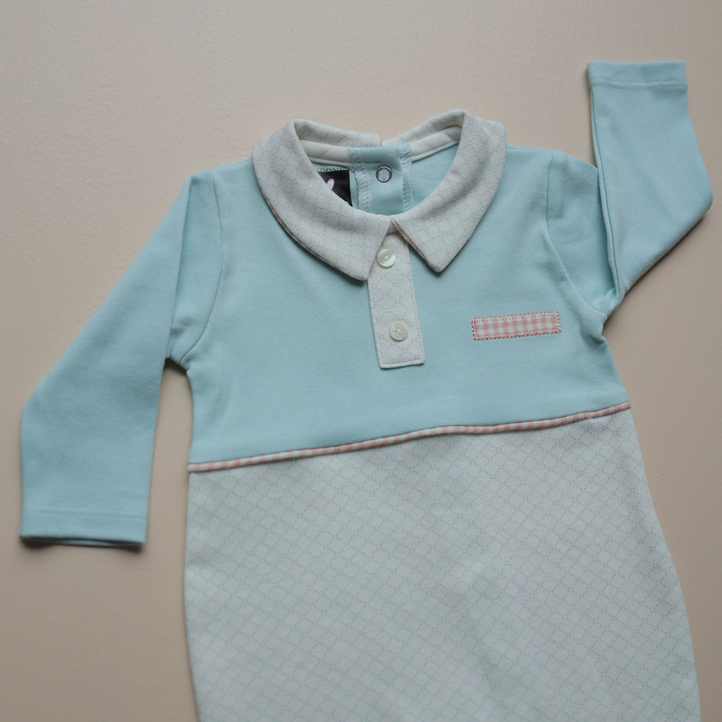 Skyline Collar Charm Baby Romper