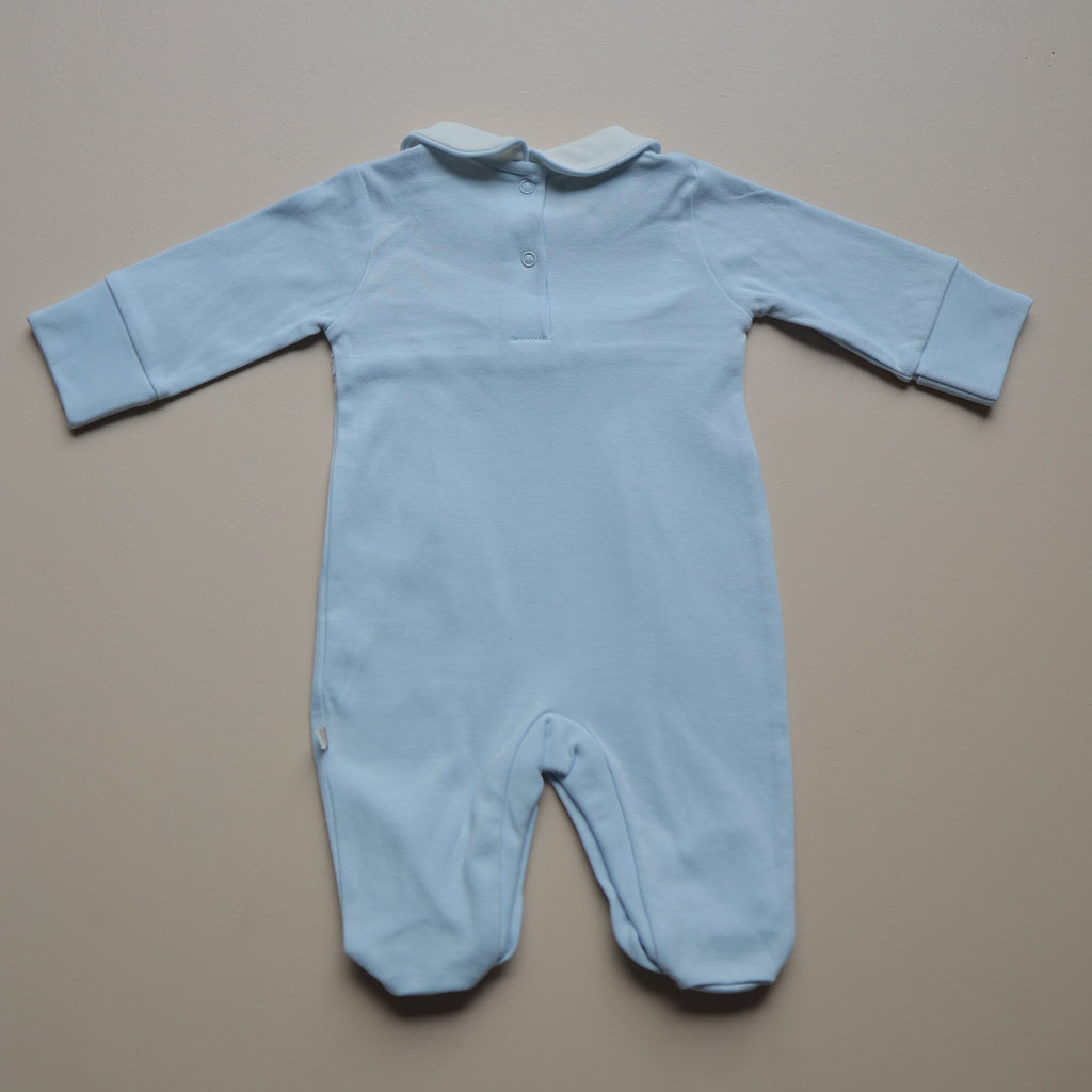 Skyline Pinstripe Baby Romper
