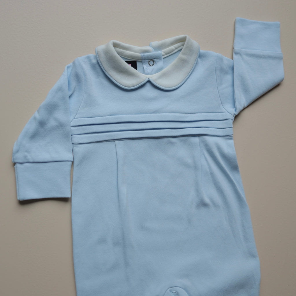 Skyline Pinstripe Baby Romper