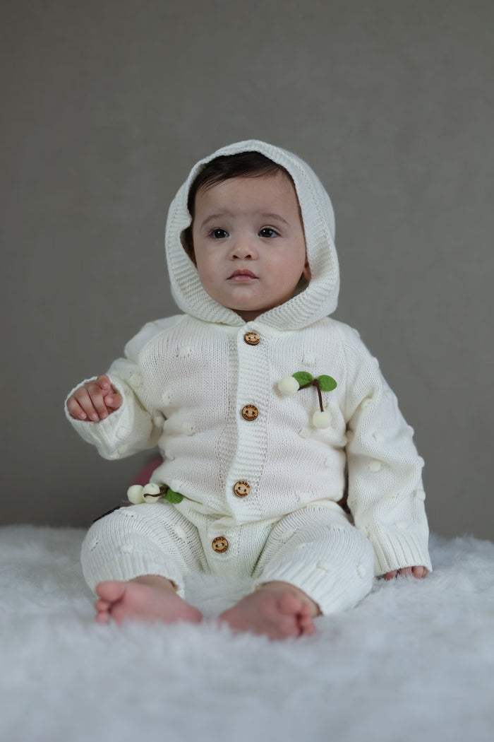 Snow Cherry Knitted Winter Jumpsuit