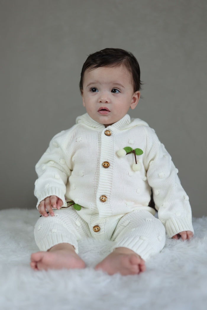 Snow Cherry Knitted Winter Jumpsuit