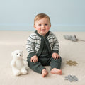 Evergreen Heritage Knit Cardigan & Jumpsuit Set