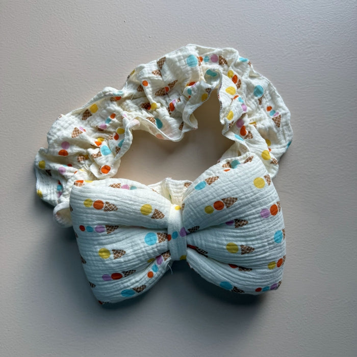 Sweet Scoops Cotton Baby Drape & Cap Set