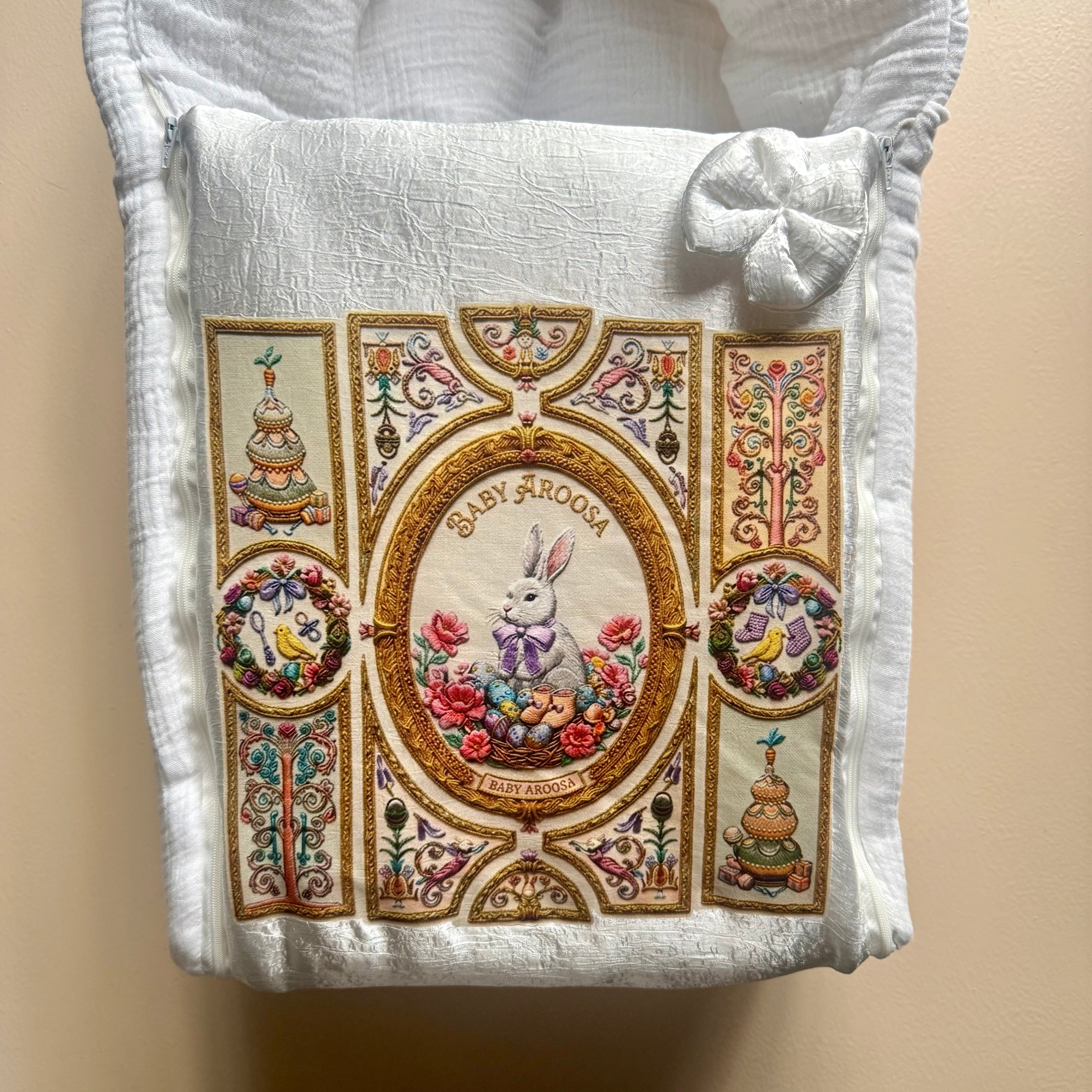 The Baby Aroosa French Nursery Crest Sleeping Bag