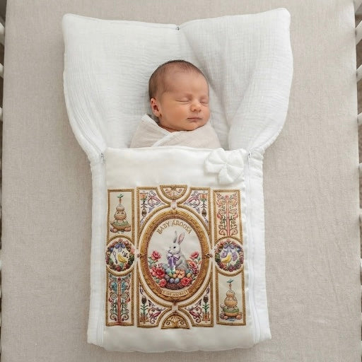 The Baby Aroosa French Nursery Crest Sleeping Bag