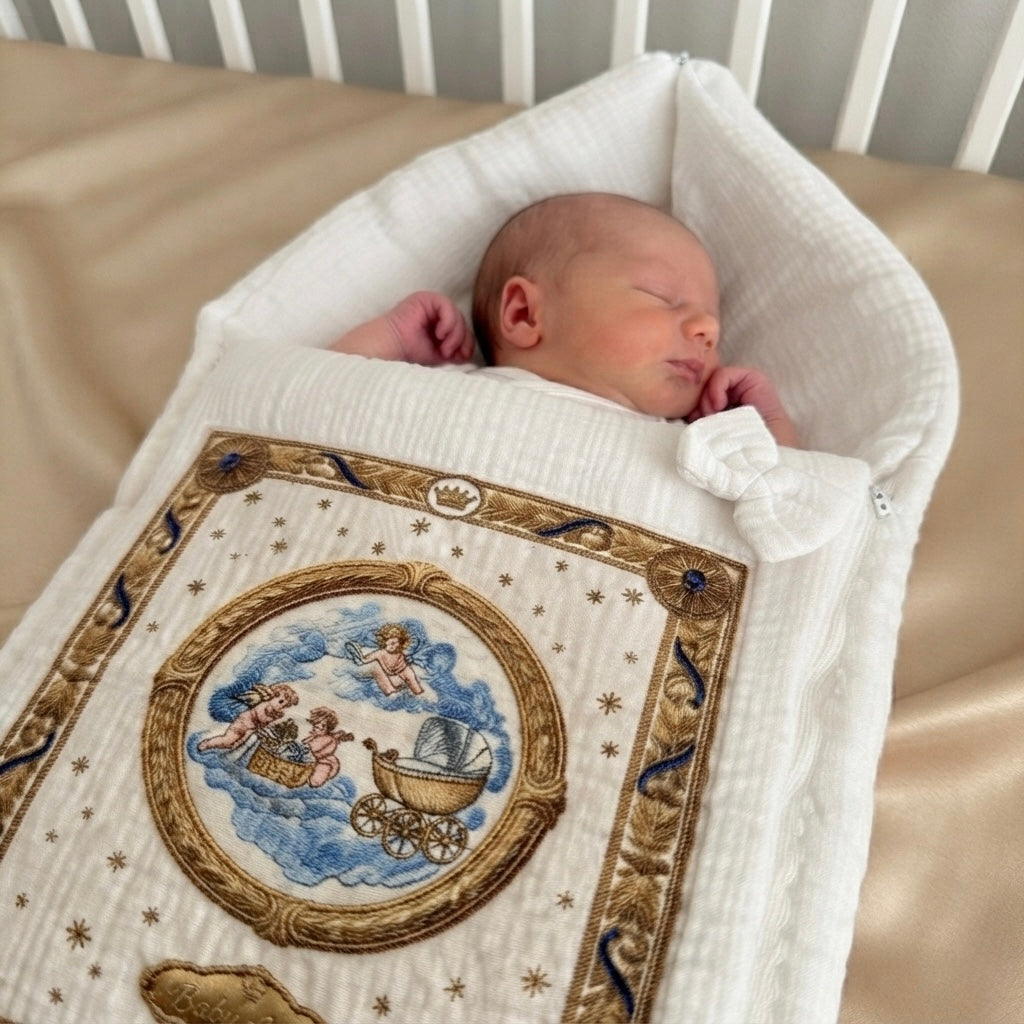 The Celestial Heirloom Muslin Sleeping Bag