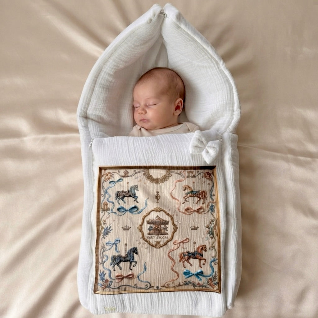 The Enchanted Carousel Muslin Sleeping Bag