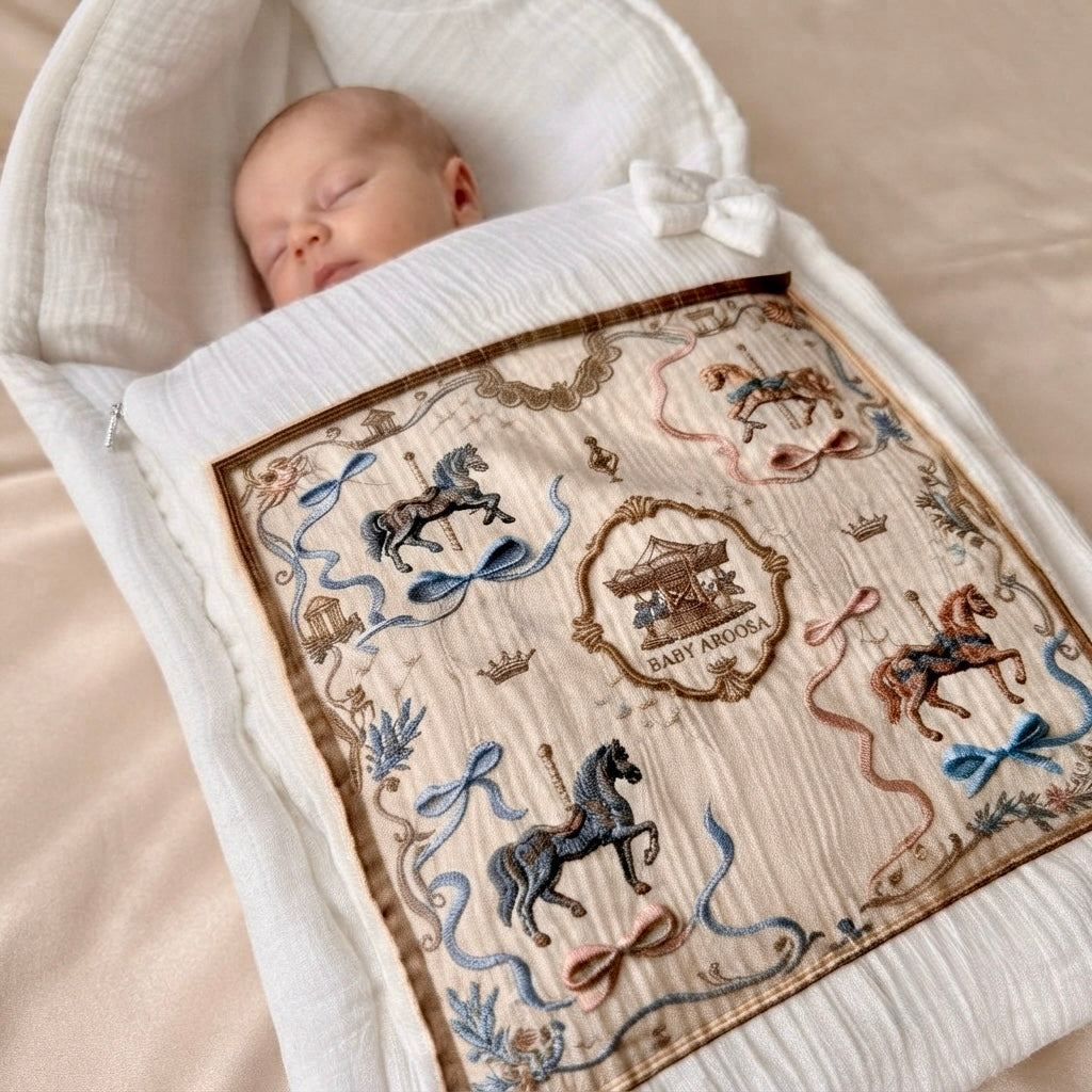 The Enchanted Carousel Muslin Sleeping Bag