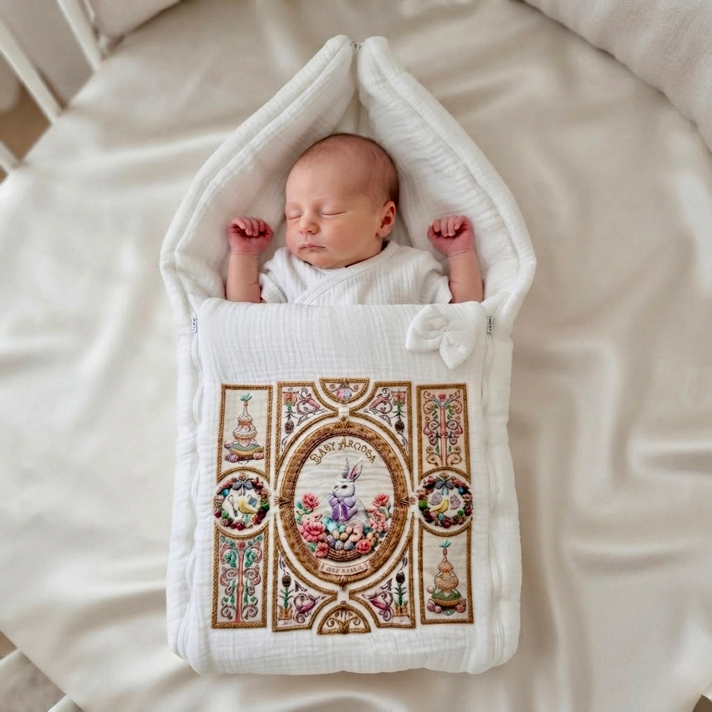 The Heirloom Bunny Muslin Sleeping Bag