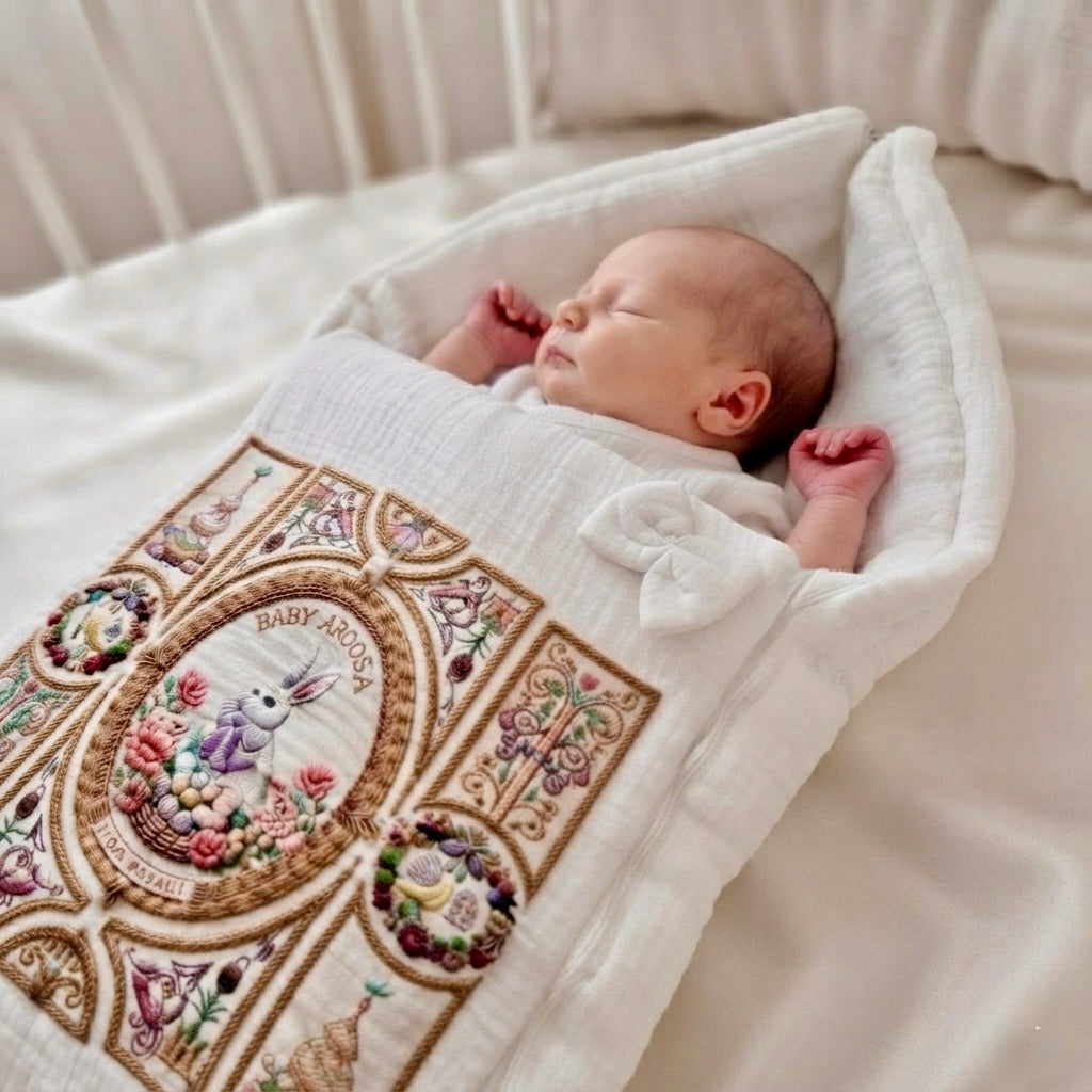 The Heirloom Bunny Muslin Sleeping Bag