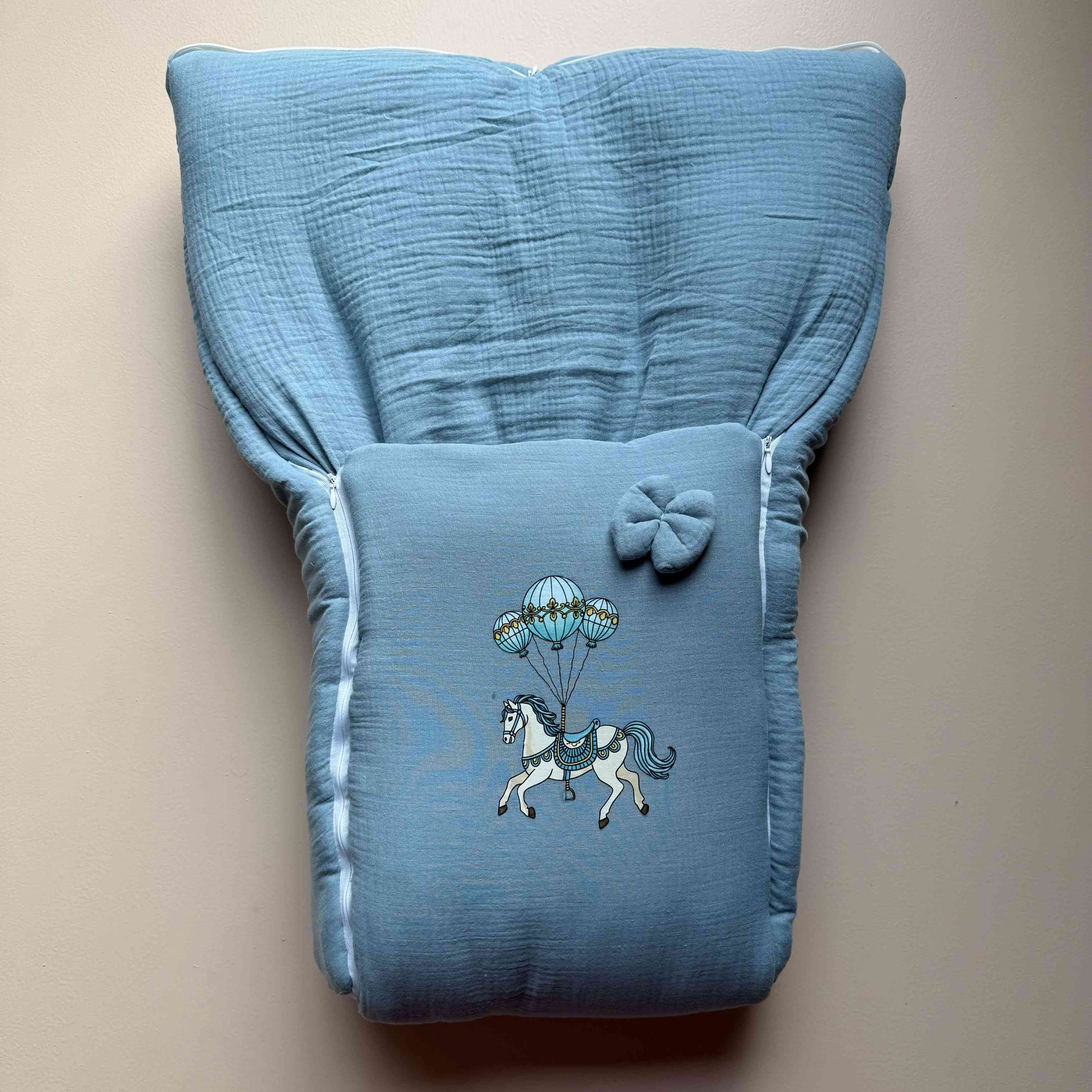Sky Carousel Muslin Sleeping Bag