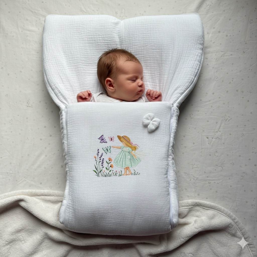 Butterfly Meadow Muslin Sleeping Bag