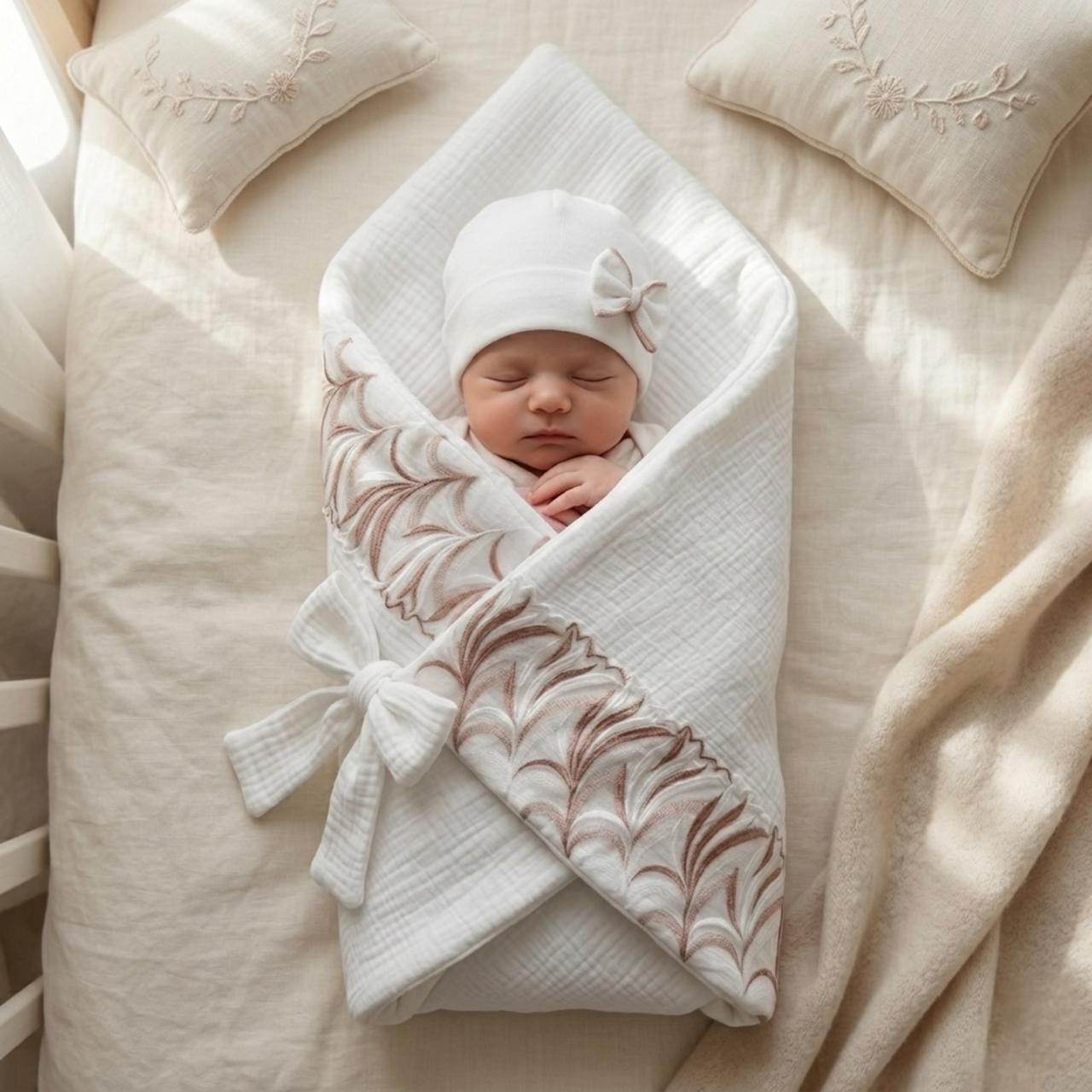 Lange Héritage Écru Feuille Set